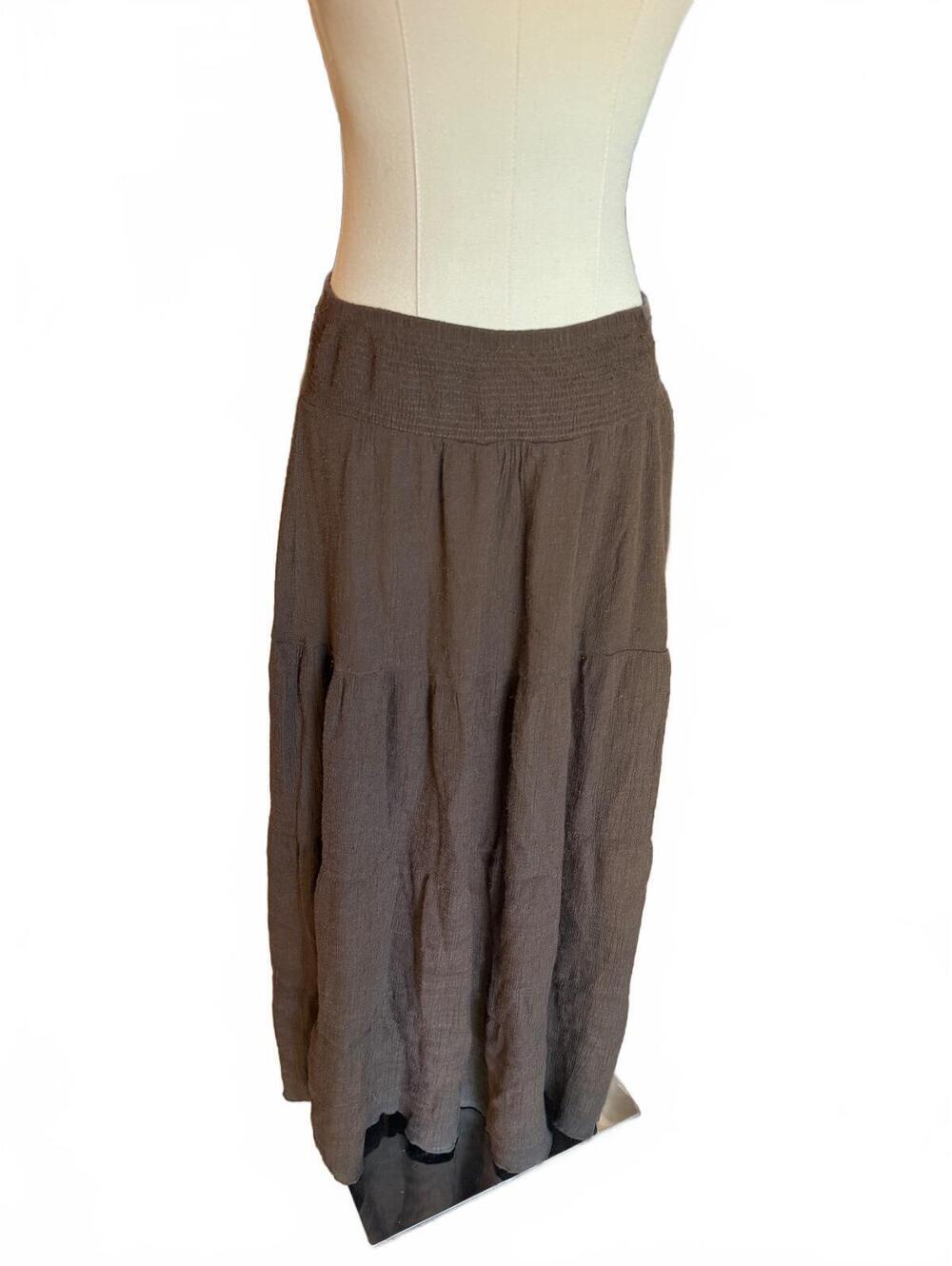 Brown maxi skirt